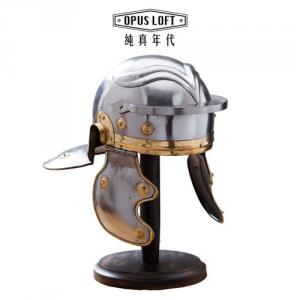 復古羅馬武士頭盔 (含立架) 餐廳民宿金屬擺飾 戰士騎士飾品 IR80611 OPUS純真年代