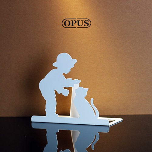 OPUS 歐式鐵藝書擋 童伴書架 金屬立書夾 書本收納架 桌上型 文件架 NE-Bo16