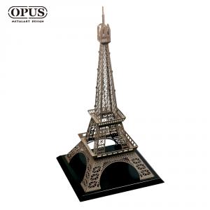 OPUS 東齊金工 巴黎鐵塔擺飾, 香檳金 客製模型案例 歐洲學校 金屬藝術擺飾
