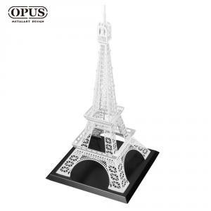 OPUS 東齊金工 巴黎鐵塔擺飾, 優雅白 客製模型案例 歐洲學校 金屬藝術擺飾