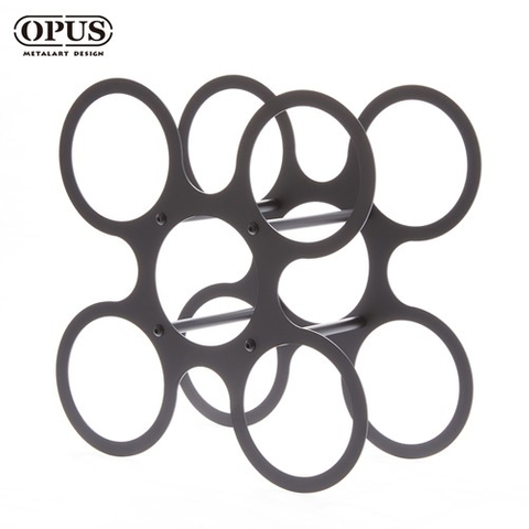 OPUS 歐式鐵藝 舞圓酒架 酒瓶展示架 酒托 紅酒櫃擺件 紅酒杯架 父親節禮物 廚房收納 節日禮品