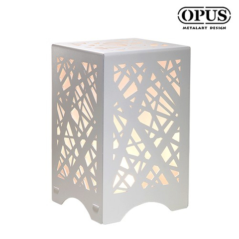 文創USB小夜燈《夜光燈巢-優雅白》七彩LED/單色燭光燈飾 情境桌燈床頭燈情人節禮物【OPUS東齊金工】NI-bi08W