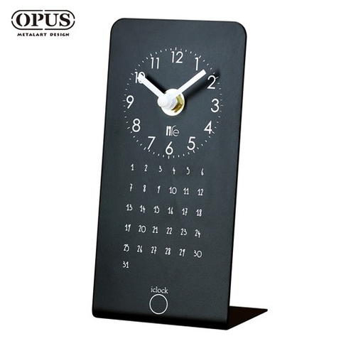 OPUS東齊金工 Take a break- L型小桌鐘 日期 月曆 記事 桌鐘 座鐘 CL-sl20
