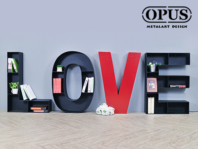 OPUS 英文壁飾落地書架 LOVE書櫃 收納架鐵架置物架置物櫃書櫃收納櫃書店