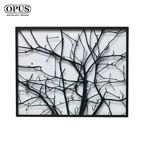 OPUS 東齊金工 金屬藝術掛畫-寒枝 無框畫經典名畫客廳掛畫居家擺飾