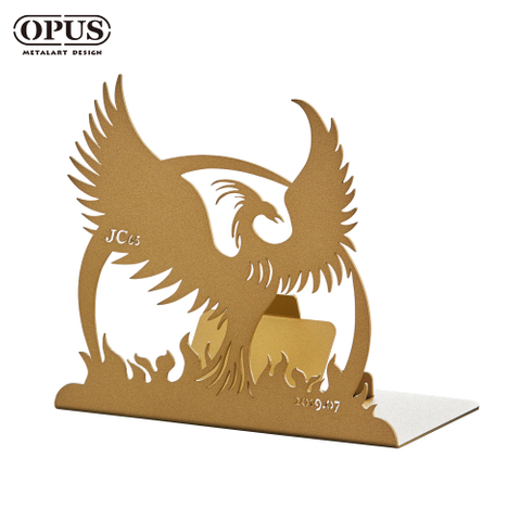 客製精選 鳳凰手機架 手機座 名片座 名片夾 展示片架 禮品 金屬工藝 OPUS 東齊金工